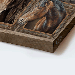 Jesus Landscape Poster - Quarter Horse Watercolor Home Decor Gift for Christian - Simply Blessed 1