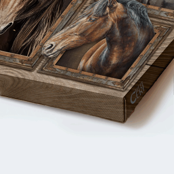 Jesus Landscape Poster – Quarter Horse Watercolor Home Decor Gift for Christian – Simply Blessed
