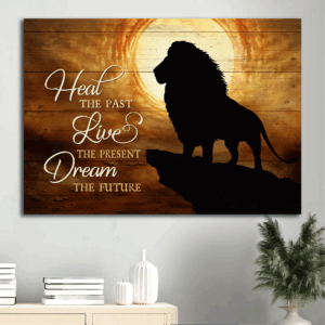 Jesus Landscape Poster - Inspirational Christian Home Decor Gift with Quote
