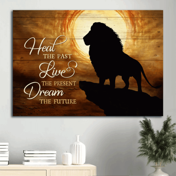 Jesus Landscape Poster – Inspirational Christian Home Decor Gift with Quote