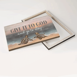 Seaturtle Beach Jesus Landscape Poster - Inspirational Religious Gift for Christian Home Decor 1