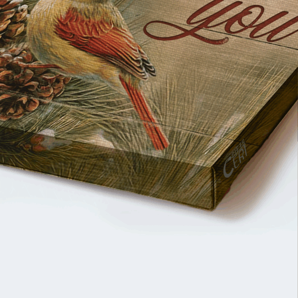 Jesus & Cardinal Landscape Poster: Perfect Christian Home Decor Gift – God Knew My Heart Needed You