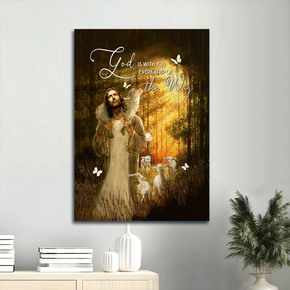 Jesus Portrait Poster Home Decor Gift – Amazing Forest The Life Of Jesus – Gift For Christian – God Is With You Jesus Portrait Poster Home Decor Gift – Amazing Forest The Life Of Jesus – Gift For Christian – God Is With You