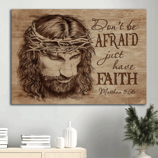Jesus Landscape Poster Home Decor Gift – Inspirational Christian Quote for Faith