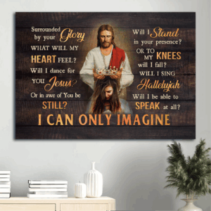 Queen Crown Jesus Landscape Poster - Inspirational Christian Gift - I Can Only Imagine