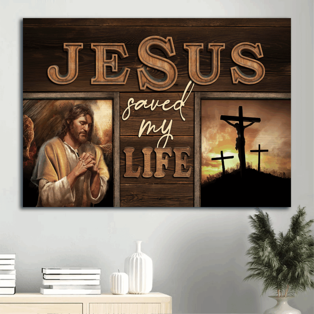 Jesus Landscape Poster: Crucifixion & Three Crosses – Inspirational Home Decor Gift for Religious Christians Jesus Landscape Poster: Crucifixion & Three Crosses – Inspirational Home Decor Gift for Religious Christians
