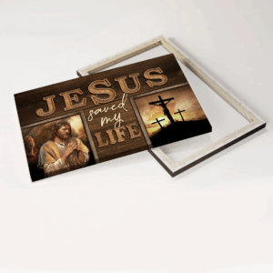 Jesus Landscape Poster: Crucifixion & Three Crosses - Inspirational Home Decor Gift for Religious Christians 3