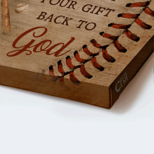 Jesus Landscape Poster Home Decor Gift - Baseball Bat & Sport Drawing - Gift for Christian - Your Talent is God s Gift 1