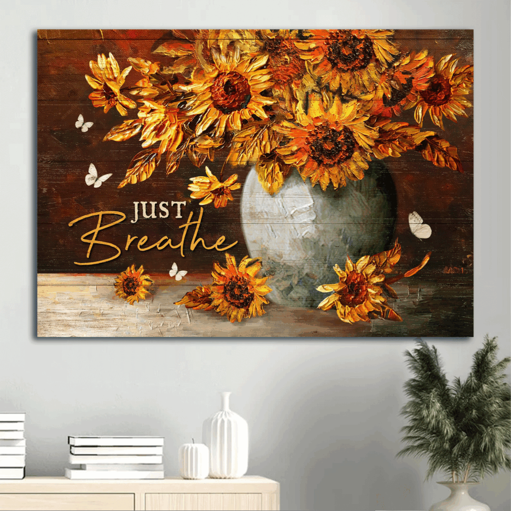 Religious Christian Jesus Landscape Poster – Sunflower Painting Motivational Quote Inspirational Home Decor Gift Religious Christian Jesus Landscape Poster – Sunflower Painting Motivational Quote Inspirational Home Decor Gift