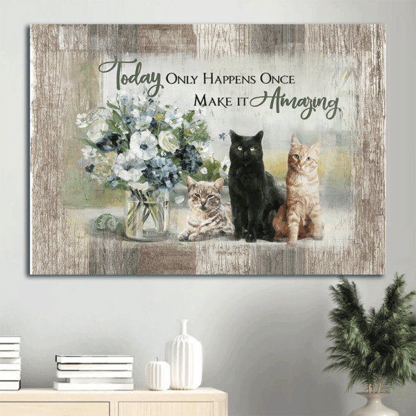 Jesus Landscape Poster Home Decor Gift – Adorable Cats Flower Vase – Religious Christian Gift – Today Only!
