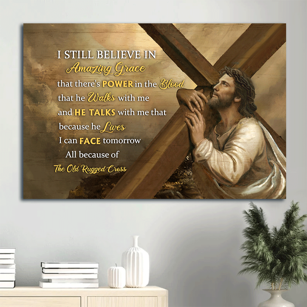 Jesus Landscape Poster Home Decor Gift – Amazing Cross Life of Jesus Painting – Perfect Christian Gift Jesus Landscape Poster Home Decor Gift – Amazing Cross Life of Jesus Painting – Perfect Christian Gift