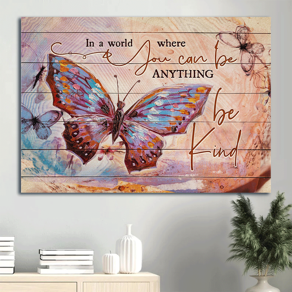 Jesus Butterfly Landscape Poster: Christian Home Decor Gift with Inspirational Quote Jesus Butterfly Landscape Poster: Christian Home Decor Gift with Inspirational Quote