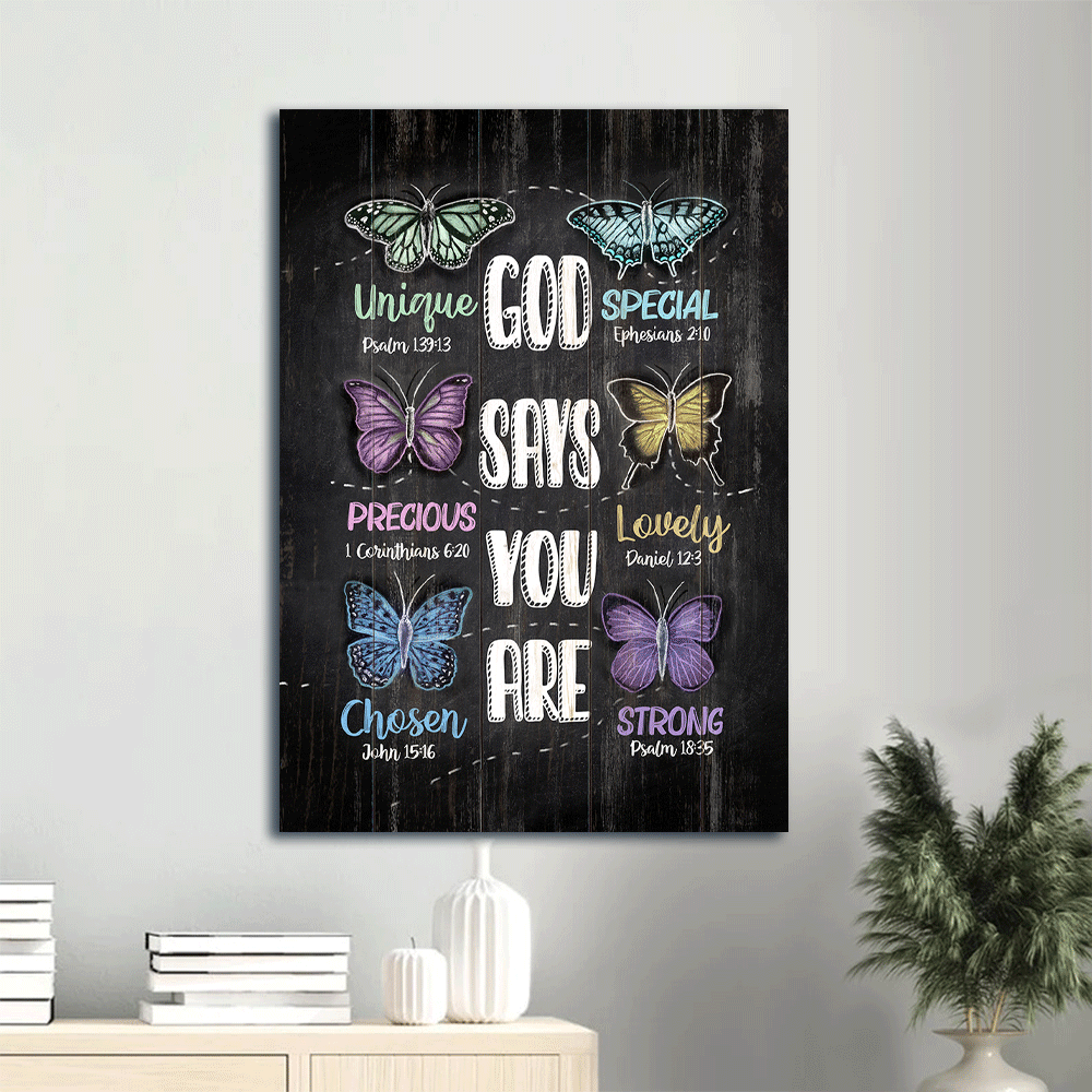 Jesus Portrait Poster with Watercolor Butterflies & Bible Verses – Inspirational Christian Home Decor Gift Jesus Portrait Poster with Watercolor Butterflies & Bible Verses – Inspirational Christian Home Decor Gift