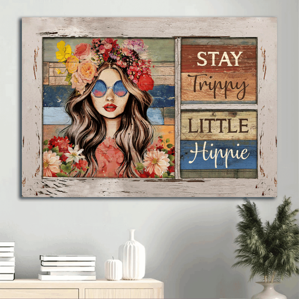Jesus Landscape Poster: Beautiful Girl Flower Crown Poster Home Decor Gift Home Decor – Gift for Christian Hippie Jesus Landscape Poster: Beautiful Girl Flower Crown Poster Home Decor Gift Home Decor – Gift for Christian Hippie