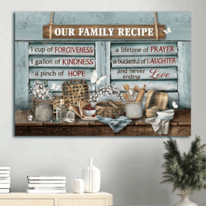 Jesus Landscape Poster - Christian Home Decor Gift with Cotton Flower and Butterfly Design