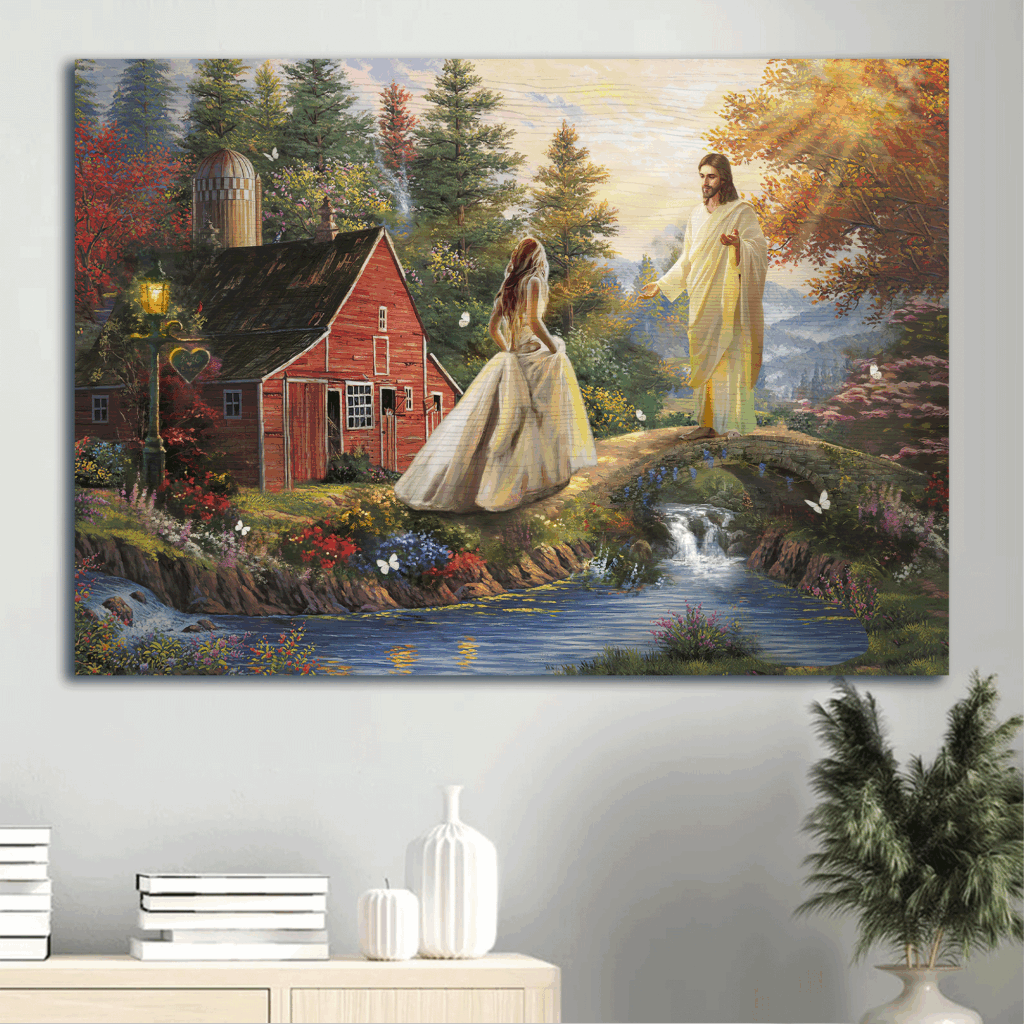 Jesus Landscape Poster Home Decor Gift – Stunning Scenery with Christian Theme Jesus Landscape Poster Home Decor Gift – Stunning Scenery with Christian Theme