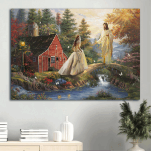 Jesus Landscape Poster Home Decor Gift - Stunning Scenery with Christian Theme