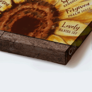 Christian Home Decor Gift: Jesus Landscape Poster with Hummingbird and Sunflower Poster Home Decor Gift 1