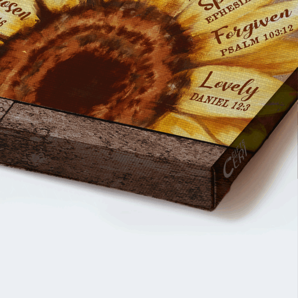 Christian Home Decor Gift: Jesus Landscape Poster with Hummingbird and Sunflower  Poster Home Decor Gift