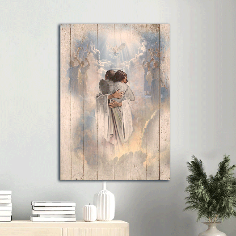 Jesus Christ Portrait Poster – Heavenly Painting Home Decor Gift with Holy Spirit Faith and God – Wall Decor Framed Jesus Christ Portrait Poster – Heavenly Painting Home Decor Gift with Holy Spirit Faith and God – Wall Decor Framed