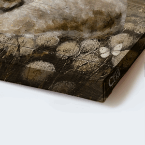 Jesus Landscape Poster Home Decor Gift - Dandelion Field Painting Sleeping Cat Butterfly Poster Home Decor Gift - Ideal Gift for Christian - Give it to God and Go to Sleep 1