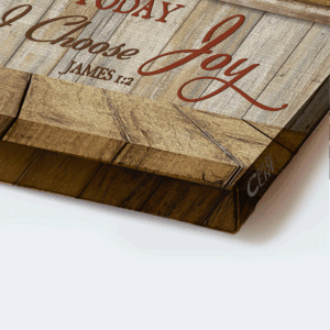 Jesus Landscape Poster Home Decor Gift - Christian Meadow Poster Home Decor Gift with Daisy Vase & Window Frame - Today I Choose Joy 1