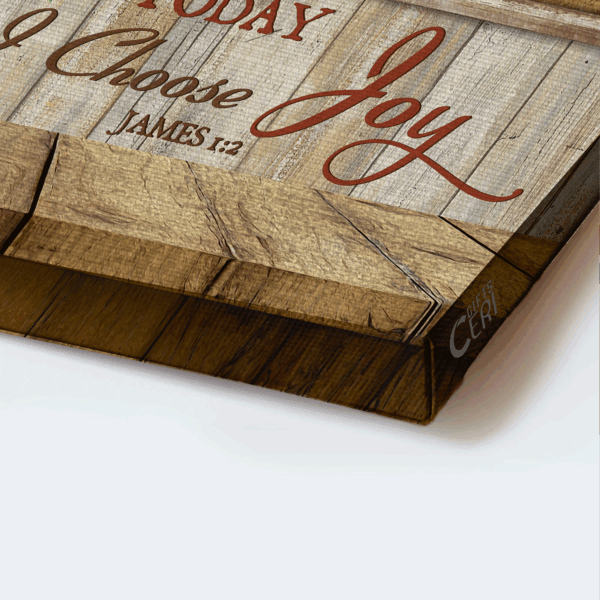 Jesus Landscape Poster Home Decor Gift – Christian Meadow  Poster Home Decor Gift with Daisy Vase & Window Frame – Today I Choose Joy