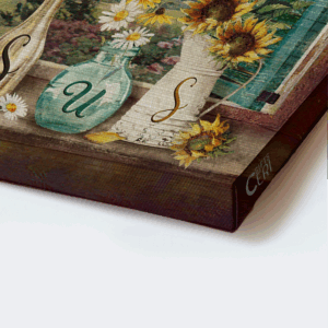 Jesus Landscape Poster: Daisy Painting & Hummingbird Poster Home Decor Gift - Christian Home Decor Gift 1