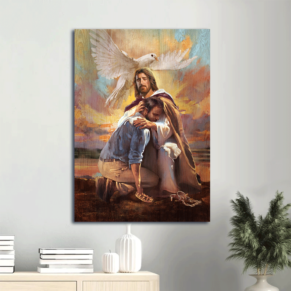 Jesus Portrait Poster Home Decor Gift – Dove of Peace Sunset Poster Home Decor Gift for Christian Jesus Portrait Poster Home Decor Gift – Dove of Peace Sunset Poster Home Decor Gift for Christian