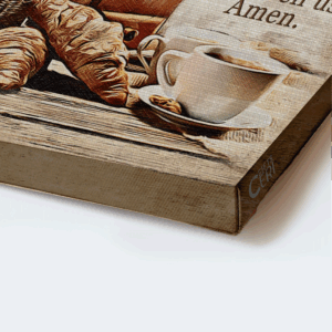 Jesus Landscape Poster Home Decor- Christian Gift- Bless the Food Poster Home Decor Gift 1