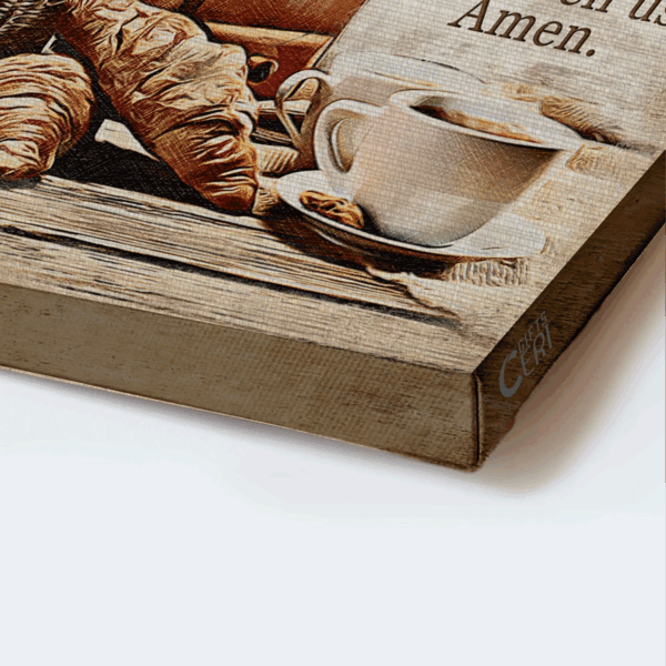 Jesus Landscape Poster Home Decor- Christian Gift- Bless the Food  Poster Home Decor Gift