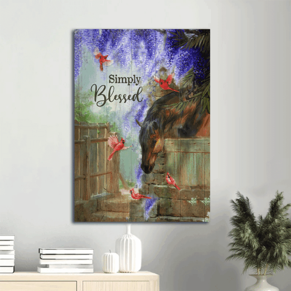Jesus Portrait Poster Home Decor Gift – Dream Horse Wisteria Flower Red Cardinal  Poster Home Decor Gift – Simply Blessed Christian Gift