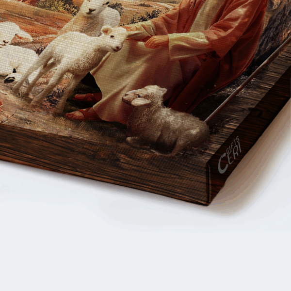 Jesus Landscape Poster: Dove Jesus Painting Peaceful Farm  Poster Home Decor Gift – Gift for Christian