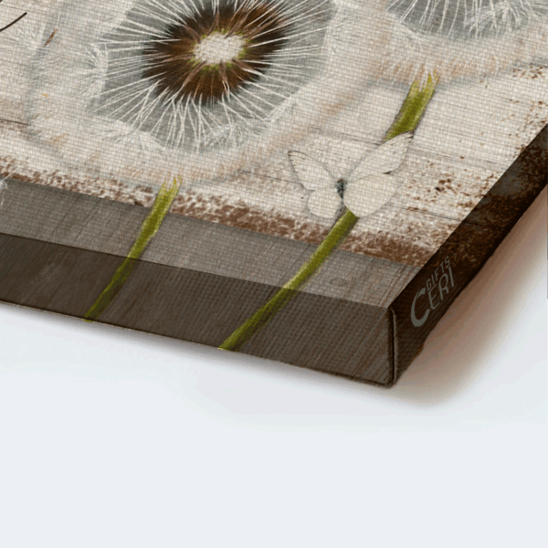 Jesus Landscape Poster: Dandelion & White Butterflies  Poster Home Decor Gift Art – Christian Home Decor Gift