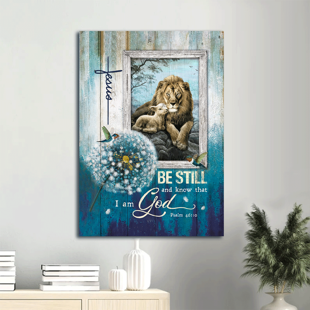 Jesus Portrait Poster – Dandelion Lion of Judah Lamb of God Poster Home Decor Gift – Christian Home Decor Gift – Be Still and Know – 82 characters Jesus Portrait Poster – Dandelion Lion of Judah Lamb of God Poster Home Decor Gift – Christian Home Decor Gift – Be Still and Know – 82 characters