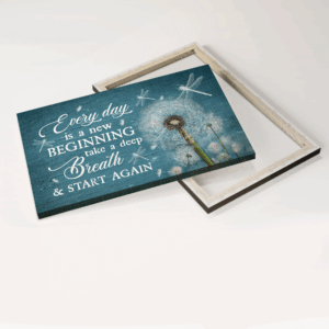 Christian Home Decor: Jesus Landscape Poster with Dandelion and Dragonfly - Gift for Christians to Inspire Every Day 3