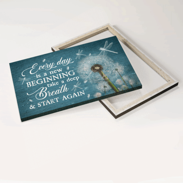 Christian Home Decor: Jesus Landscape Poster with Dandelion and Dragonfly – Gift for Christians to Inspire Every Day