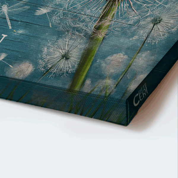 Christian Home Decor: Jesus Landscape Poster with Dandelion and Dragonfly – Gift for Christians to Inspire Every Day