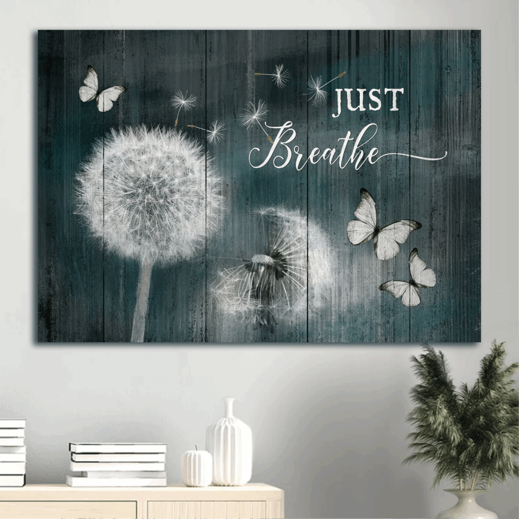 Jesus Landscape Poster: Dandelion & Butterfly Poster Home Decor Gift Home Decor Gift for Christian – Just Breathe Jesus Landscape Poster: Dandelion & Butterfly Poster Home Decor Gift Home Decor Gift for Christian – Just Breathe