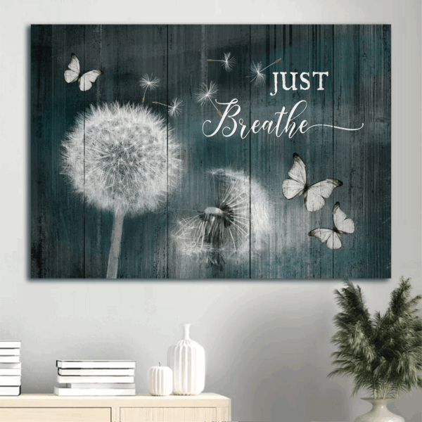 Jesus Landscape Poster: Dandelion & Butterfly  Poster Home Decor Gift Home Decor Gift for Christian – Just Breathe
