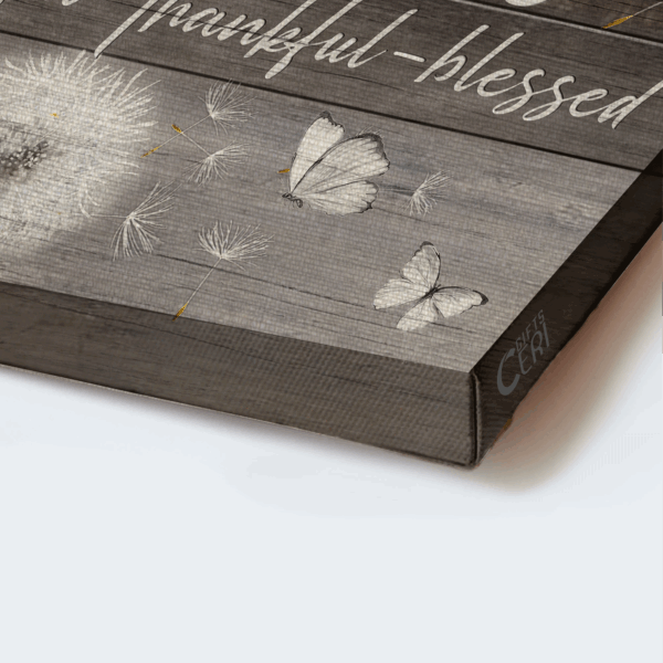 Jesus Landscape Poster Home Decor Gift – Dandelion Butterfly  Poster Home Decor Gift for Christian Family Grateful Thankful Blessed