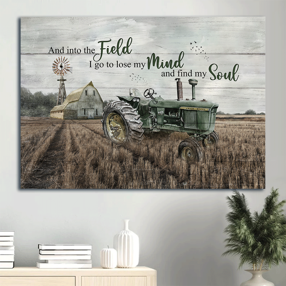 Jesus Landscape Poster: Field Painting Poster Home Decor Gift Gift for Christian – Harvest Season & Green Tractor Art Jesus Landscape Poster: Field Painting Poster Home Decor Gift Gift for Christian – Harvest Season & Green Tractor Art