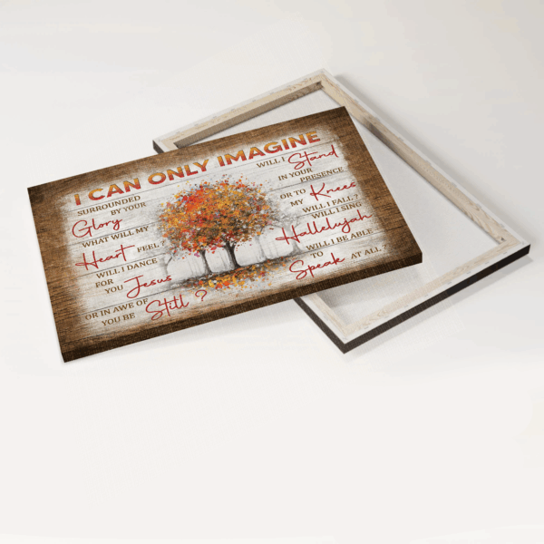 Fall Trees Jesus Landscape Poster: Christian Home Decor Gift – I Can Only Imagine