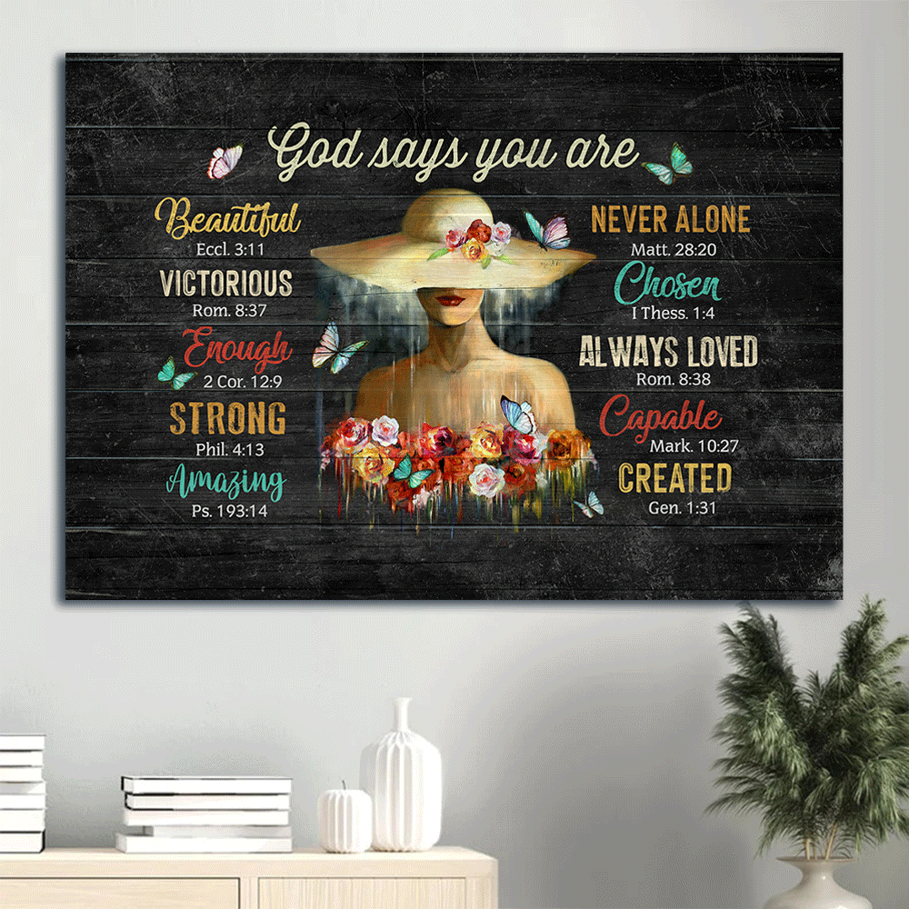 Jesus Landscape Poster Home Decor Gift – Christian Wall Art with Flower Girl and Butterfly Poster Home Decor Gift Jesus Landscape Poster Home Decor Gift – Christian Wall Art with Flower Girl and Butterfly Poster Home Decor Gift