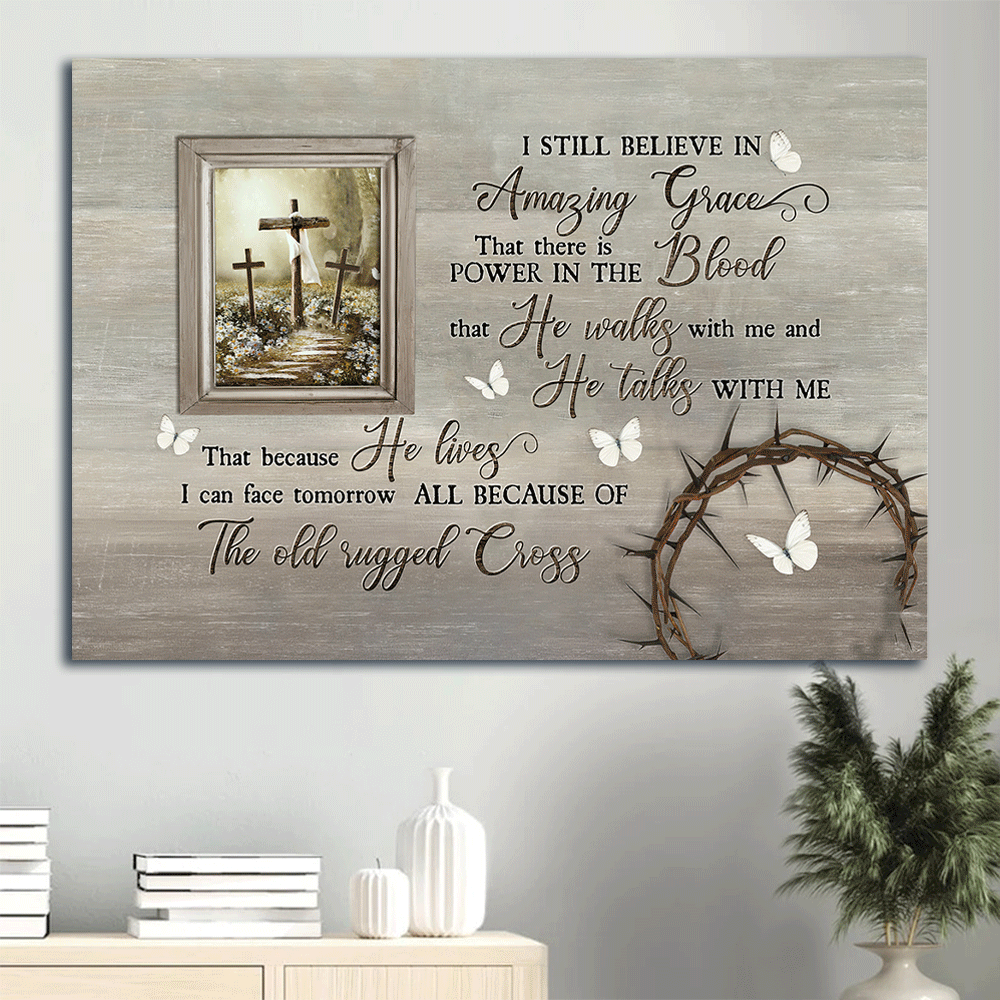 Christian Home Decor Gift: Jesus Landscape Poster with Amazing Grace – Flower Field Poster Home Decor Gift Wall Art Christian Home Decor Gift: Jesus Landscape Poster with Amazing Grace – Flower Field Poster Home Decor Gift Wall Art