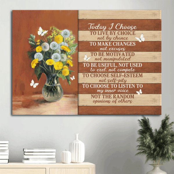 Jesus Landscape and Dandelion Drawing Poster – Christian Home Decor Gift