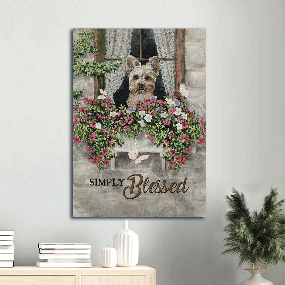 Yorkshire Terrier Dog Portrait Poster Home Decor Gift – Beautiful Flower Garden Butterfly Jesus – Perfect Gift for Yorkshire Terrier and Dog Lovers Yorkshire Terrier Dog Portrait Poster Home Decor Gift – Beautiful Flower Garden Butterfly Jesus – Perfect Gift for Yorkshire Terrier and Dog Lovers