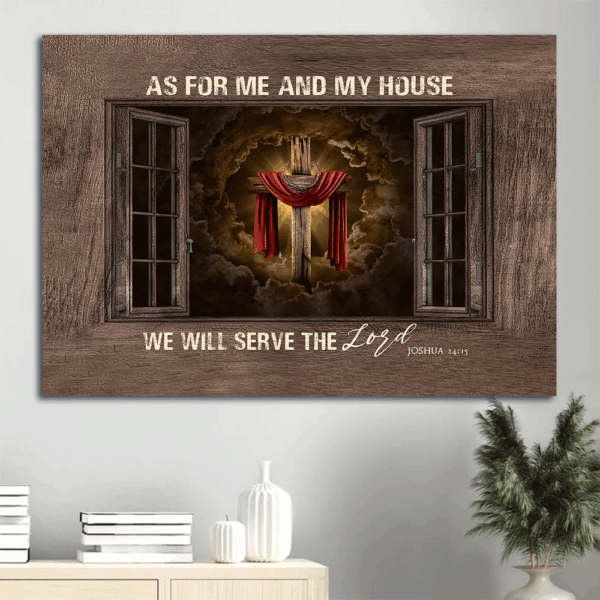 Heavenly Jesus Landscape Poster Home Decor Gift – The Amazing Cross & Heaven s Light – Perfect Christian Gift
