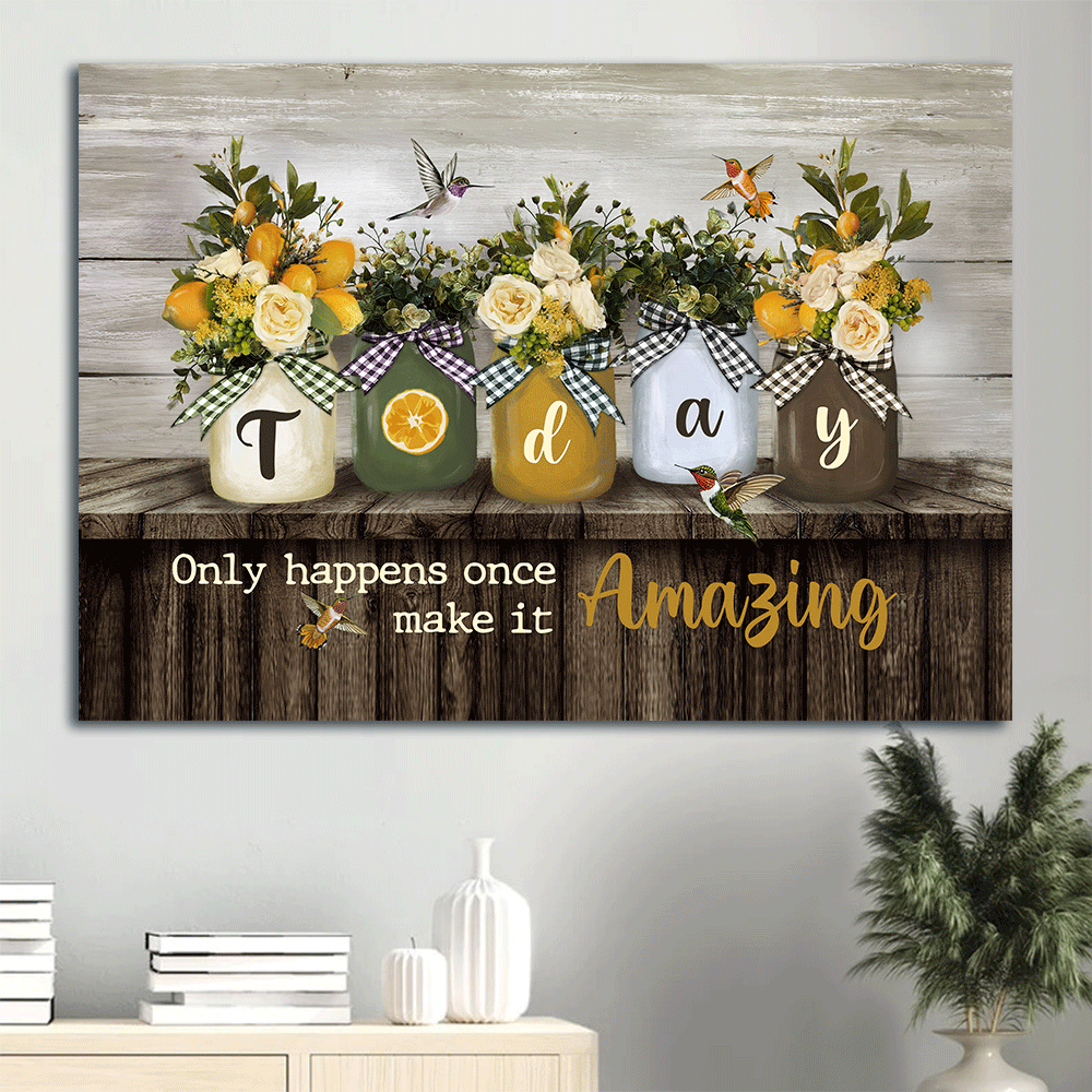 Christian Landscape Poster Home Decor Gift – Flower Vase Lemon Hummingbird Poster Home Decor Gift – Today Only Make It Amazing! – Wall Art Prints Christian Landscape Poster Home Decor Gift – Flower Vase Lemon Hummingbird Poster Home Decor Gift – Today Only Make It Amazing! – Wall Art Prints