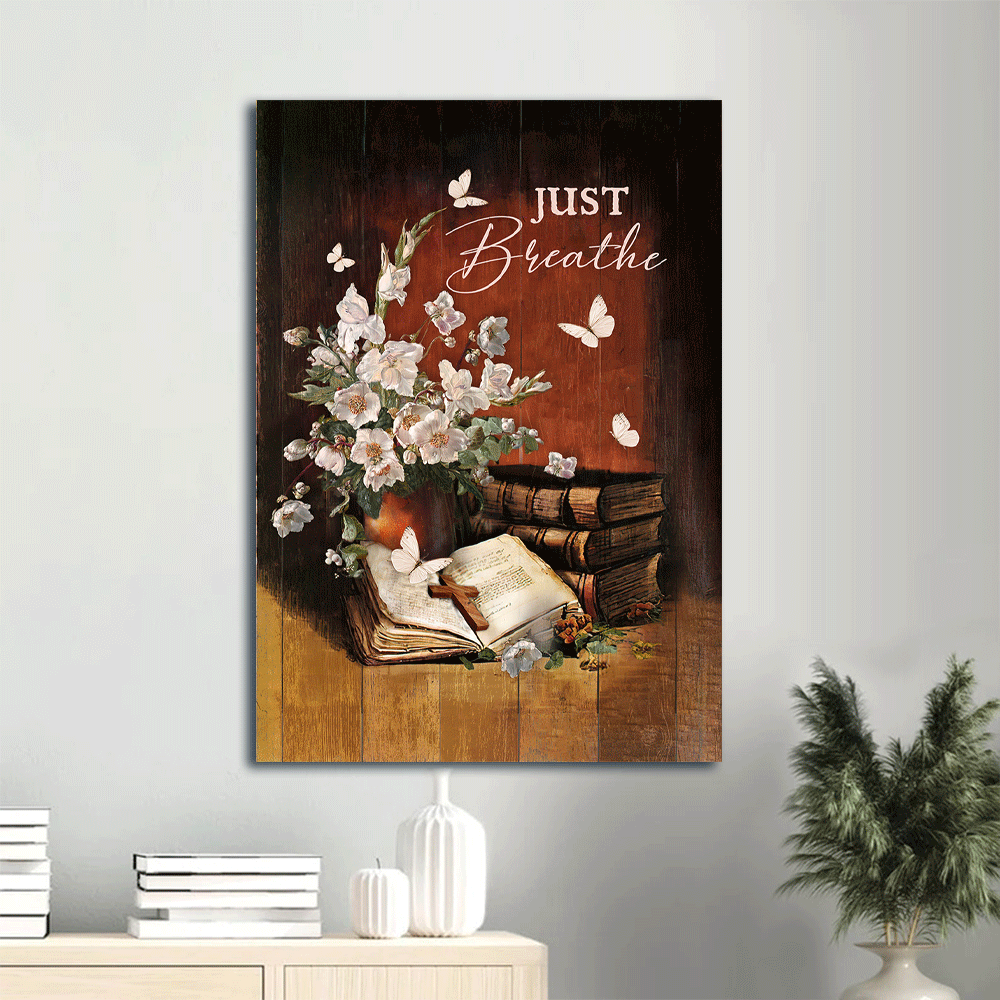 Christian Home Decor Gift: Jesus Portrait Poster with Flower Vase Butterfly Cross & Poster Home Decor Gift Christian Home Decor Gift: Jesus Portrait Poster with Flower Vase Butterfly Cross & Poster Home Decor Gift
